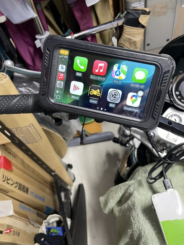 BOIFUN バイク用ドライブレコーダー兼ナビモニター（carplay対応）