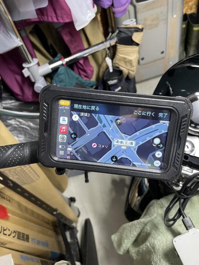 BOIFUN バイク用ドライブレコーダー兼ナビモニター（carplay対応）